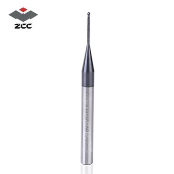 2 kom. / lot ZCCCT GM-2BP R1. 0-R2.5 вольфрамовая čelik 2 flauta loptu nos dugi vrat je kratak vrhunski s premazom završna fraise CNC reznih alata