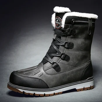 Ronglai Zimske muške zimske cipele s visokim krovom na otvorenom pješačkih obuća Ženska moda casual sportske obuće topli debeli pamuk peta par cipela
