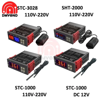 Stc 3028 Stc 1000 digitalni Pid regulator temperature vlage termostat Humidistat 220V inkubator kontroler alati prekidač