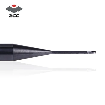 2 kom. / lot ZCCCT GM-2BP R1. 0-R2.5 вольфрамовая čelik 2 flauta loptu nos dugi vrat je kratak vrhunski s premazom završna fraise CNC reznih alata