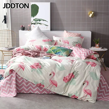 JDDTON Flamingo Bed Set Queen Size novi zgodan komplet posteljinu deka jastučnicu ručnici deka Twin Size, Full Size BE162