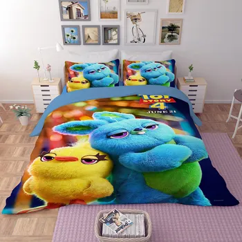 Bunny Ducky Toy Story komplet posteljinu twin size deka deka za djecu spavaća soba decora queen bed omoti single twin double child
