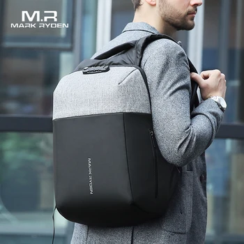 Mark Райден novi anti-lopov USB punjenje laptop ruksak tvrdi torbica bez ključa TSA Carinski dvorac dizajn ruksak muškarci putovanja ruksak