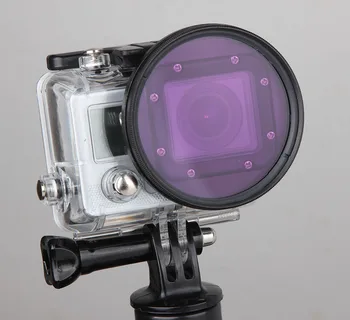 Objektiv fotoaparata filter prijelazni prsten za Go Pro Hero 3 SJ4000 Mini Kamkorder pribor ponovna instalacija 58 mm filter Polarni polarized
